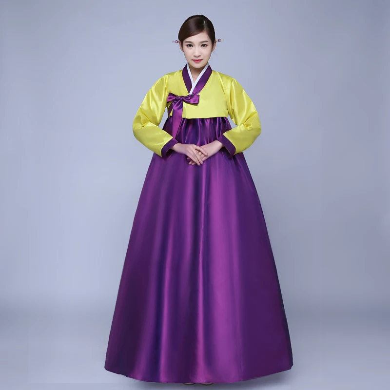Женское традиционное платье Hanbok новое корейское вечернее для дворца и народных