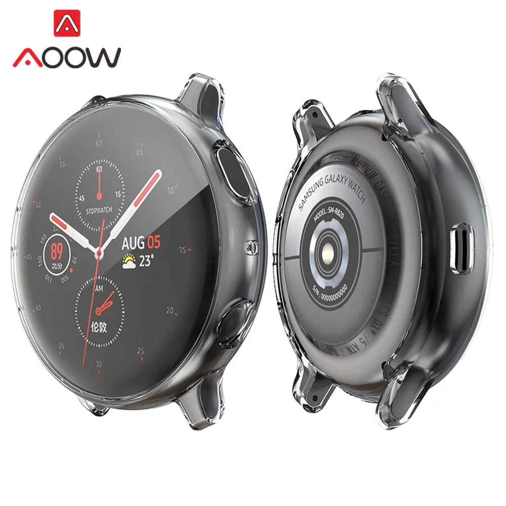 Защитный чехол для samsung Galaxy Watch Active2 44 мм 40 мм R830 R820 мягкий силиконовый защитный чехол на весь экран Active 2
