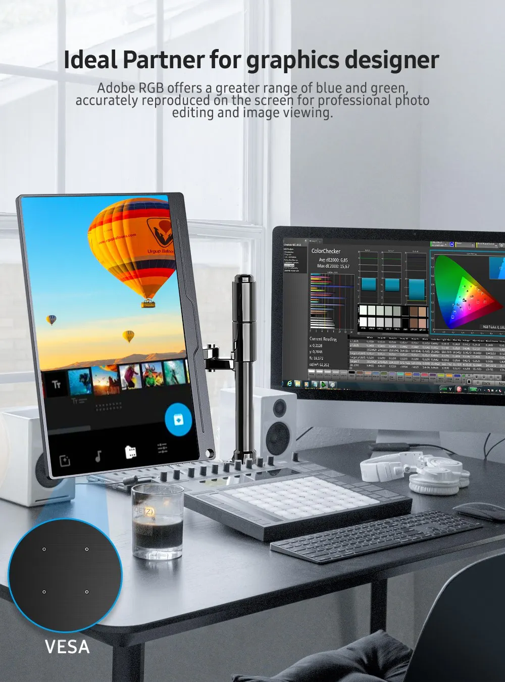 Uperfect Truely 4K ǻ  17.3 IPS UHD 500 NIT  3840x2160 USB C HDR FreeSync Ŀ  C HDMI OTG VESA  Ʈ ִ̽ 
