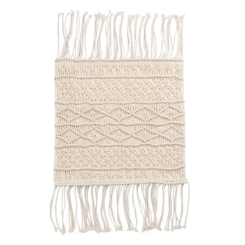 

Pillowcase Tassel Vintage Bohemian Hand-Woven Linen Pillow Case Cushion Cover for Couches