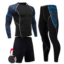 

2022 Compression Sportswear Suits Gym Tights Training Clothes Workout Jogging Sports Set Running Rashguard Tracksuit For Men