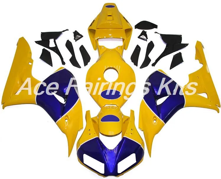 

Top Injection mold New ABS Full Fairing Kit Fit For Honda CBR1000RR 06 07 2006 2007 1000RR Fairings set cool yellow blue