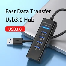 Usb3.0 Hub 4-Port High-Speed USB Splitter for Hard Drives USB Flash Drive Mouse Keyboard Extend Adapter Laptops Usb Hub