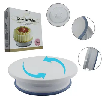 

Cake Turntable Plastering Decorating Turn tai ye Birthday Cake Tools Household Base Rotating Table