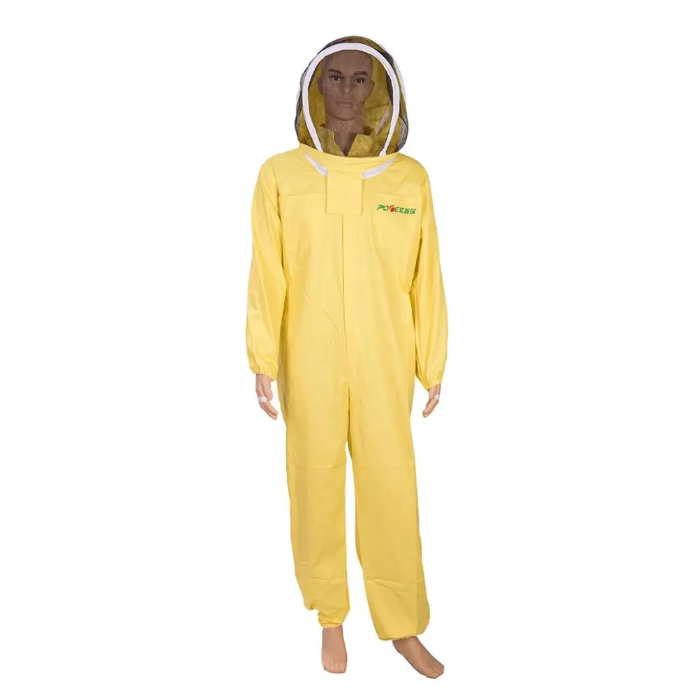 1 компл. Пчеловодство костюм для пчеловодства профессиональное оборудование желтый чистый Коттон Защитный дышащий улей анти пчела