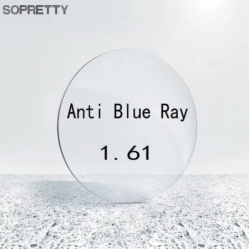 

1.61 (-3.00~-8.00,0~+6) Prescription Anti Blue Ray CR-39 Resin Aspheric Glasses Lenses ,Myopia Hyperopia Presbyopia Optical Lens