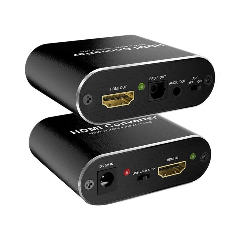 Совместим с HDMI 2,0 аудио экстрактор 5,1 ARC HDMI аудио экстрактор сплиттер HDMI к аудио экстрактор оптический TOSLINK SPDIF US