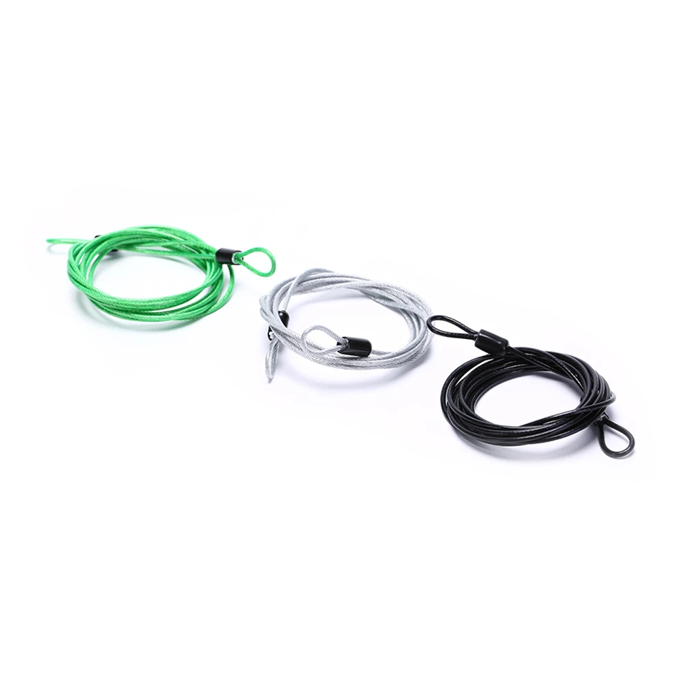 1 Pcs Bike Bicycle Cable Lock 200cm x 2.5mm Cycling Security Loop Cable Lock Bicycle Bikes Scooter Guard U-Lock