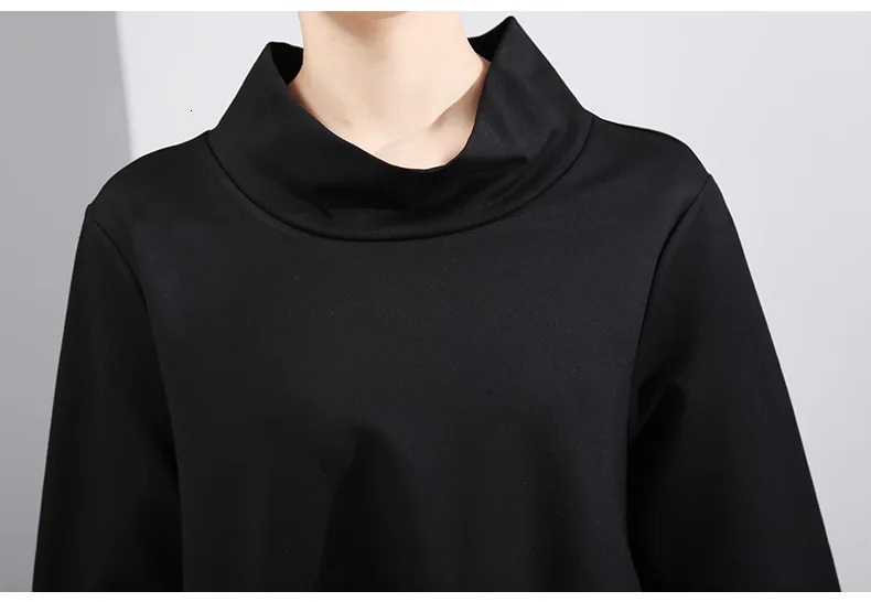 Max LuLu модные корейские зимние женские панковские уличные женские свободные элегантные черные платья Повседневная одежда с карманами и высоким воротником
