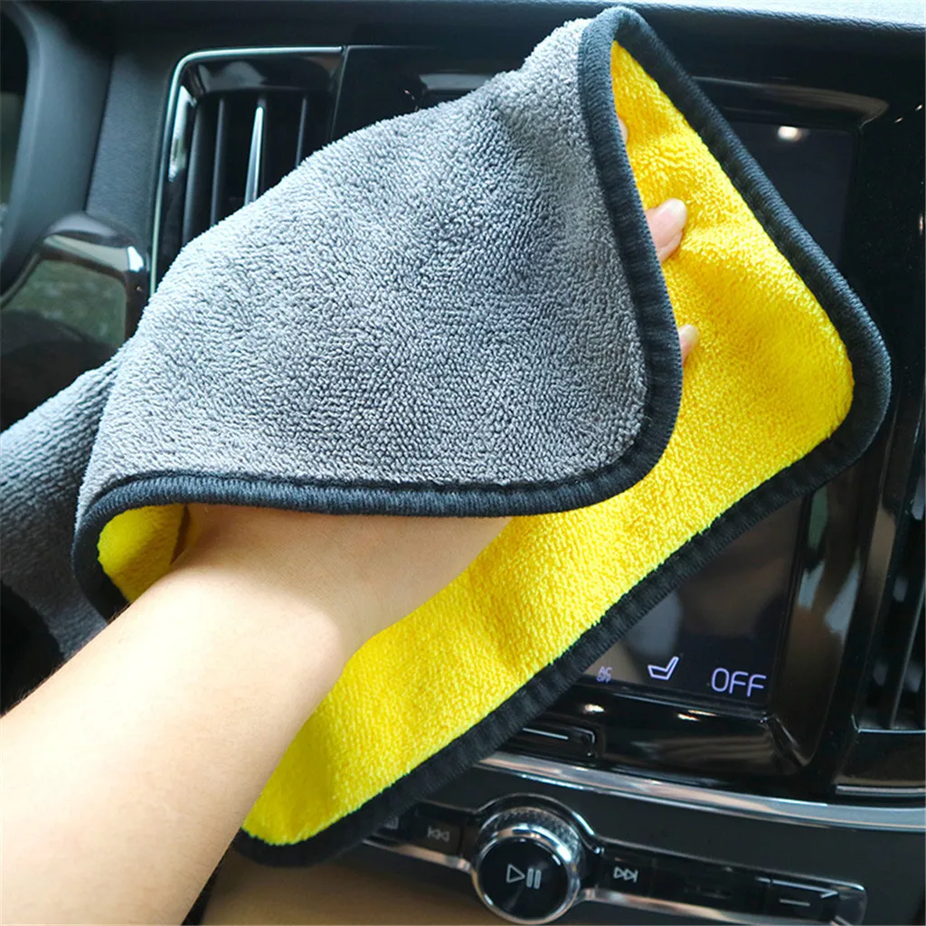 Saingace Cleaning Cloth Microfiber Royal Plush Drying Towel Premium Plush Microfiber Towel Professional Car Soft Washcloth#45