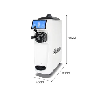 

Most popular High quality 110 / 220V table instant ice cream rolls machine ice cream making machine soft serve
