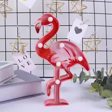 Светодиодный ночник Фламинго настольная декоративная Ночная лампа для спальни домашний декор праздничные Свадебные Рождественские украшения подарок для девочек