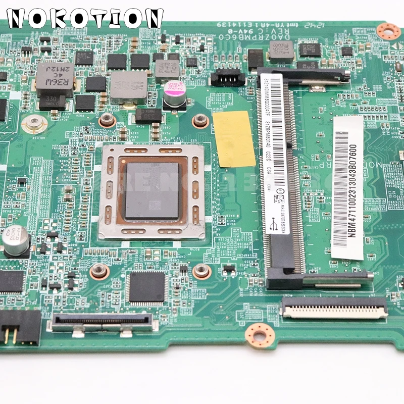 NOKOTION для acer ASPIRE V5-551 V5-551G материнская плата для ноутбука NBM4711002 NB. M4711.002 DA0ZRPMB6C0 A8-4555M процессор DDR3 HD7650M протестировано