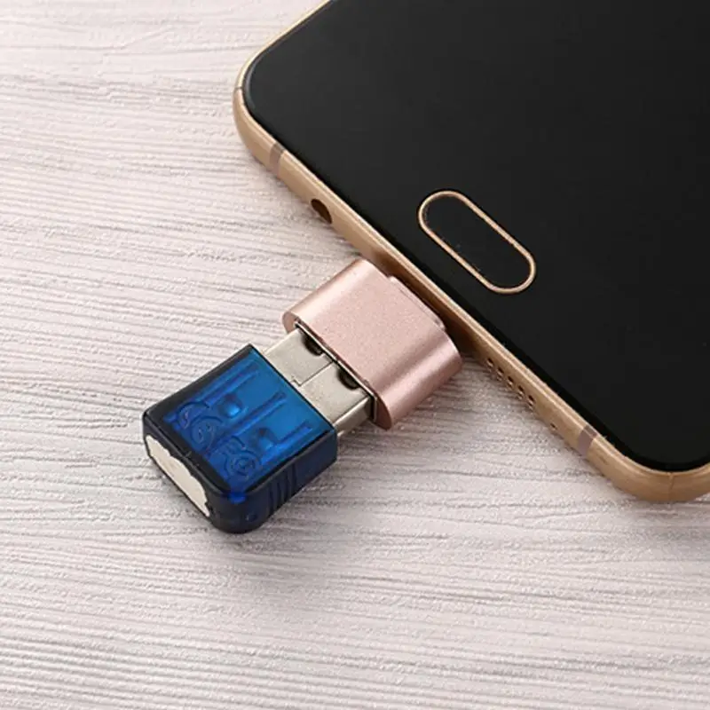 Забавные мини микро USB адаптер Тип C конвертер Папа мама OTG Камера MP3