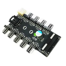 4pin вентилятор контроллер ПК для малышей от 1 до 10 4Pin Molex кулер охлаждения разветвитель для кулера кабель pwm 12V 4-контактный Питание адаптер