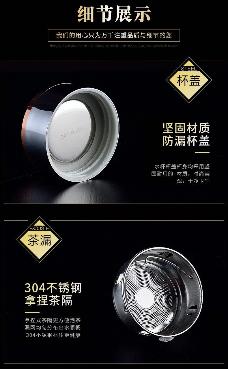 Advertisement Logo Customizable Gift New Style Double Layer Glass Cup Creative Thick Bottomed Simple Solid Color Business Office