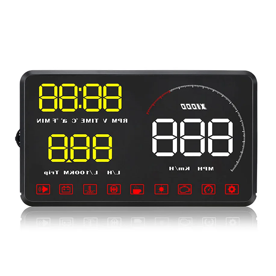 Smart Hud Display A9 Large Screen Car Monitor Hud Head Up Display Reflector Projector