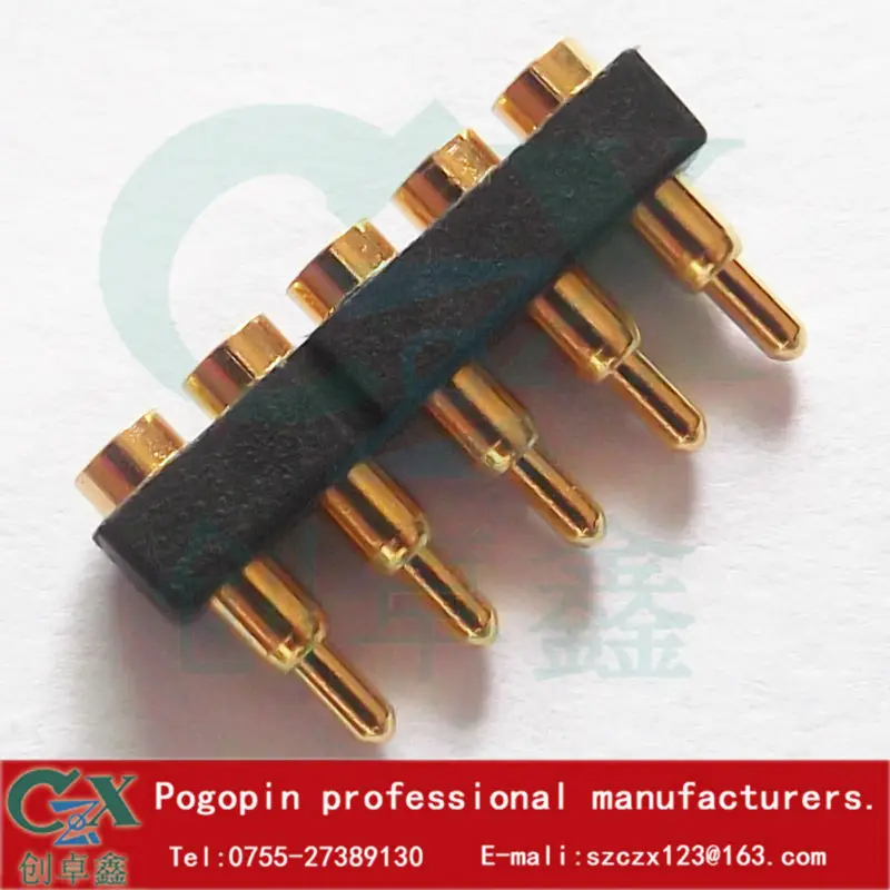 5pin шаг 2,54 мм 1,5*7,0 мм pogo контактный разъем pcb разъем для умных часов
