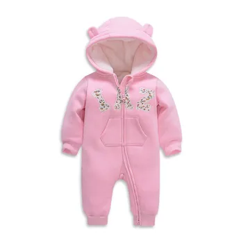 

Baby Clothes Winter One-Piece Zipper Jumpsuits 100% Cotton Cozy Warm for Sleep and Play Coveralls 3-18Month