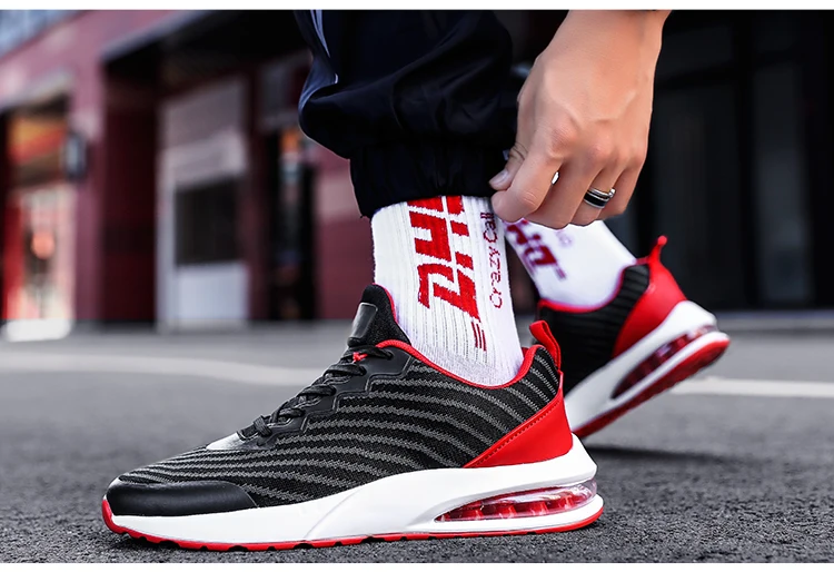 Мужские кроссовки Flyknit TennisShoes, Мужские дышащие кроссовки с воздушной амортизацией, Tenis Masculino Adulto, мужская обувь, большие размеры 39-46