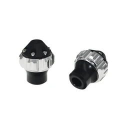 Universal Motorcycle Front Frame Sliders Crash Pads - Anti - Drop Collision Protection (Silver)