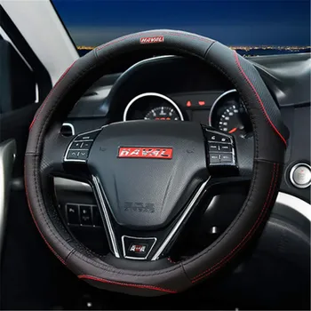 

car interior styling accessories Cow Leather Car Steering Wheel Cover for Great Wall Haval H6 M6 H4 2010-2020