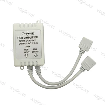 

Vogliovoi Dimmers RGB Amplifier DC12-24V 3 Channel Output LED Strip Power Repeater Single color Amplifier for LED Strips EUB