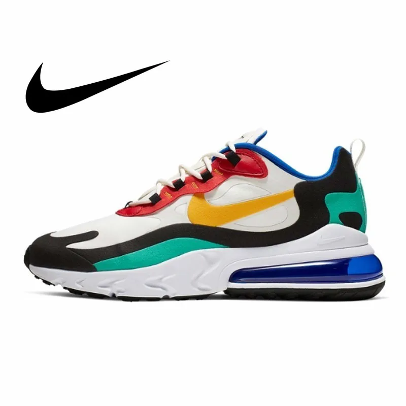 Nike Air Max 270 реагирует Новое поступление мужские беговые кроссовки воздух подушка