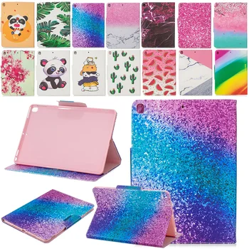 

Auto Sleep Wake Smart Cover For iPad 10.2 inch 2019 Print PU Leather Flip Stand Case For iPad 7th Gen A2197 A2200 A2198 10.2"