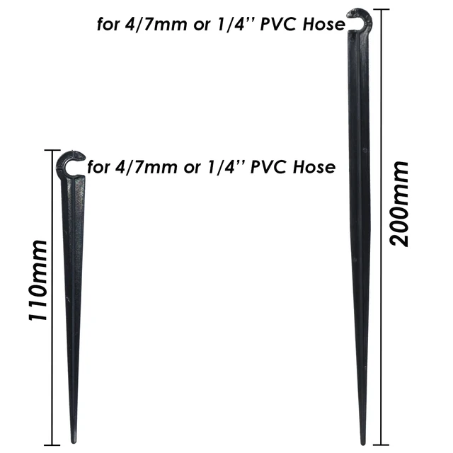 Sprycle 50-1000Pcs Kerti Csepp Öntözés 1/4 "Tartóelemes Tét Rögzített Szárak Tartó 11 Cm 20 Illeszkedés 4/7 Mm-Es Tömlőcső Beillesztési Talaj - Image 3