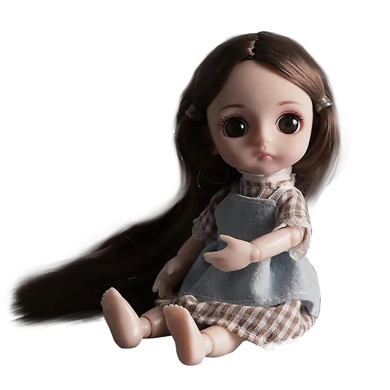 Модная Кукла моделирование детских игрушек 3d Рождественский подарок на день рождения Обнимайте мягкое тело умная девочка мини принцесса для мульти-суставов для девочки
