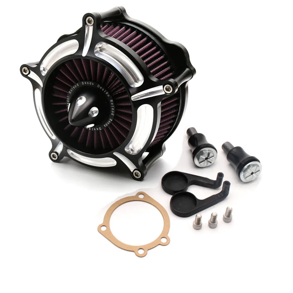 CNC Спайк турбины воздушный фильтр для Harley Dyna Softail Touring Road King Street Glide FXDLS FLSTNS FLSTSE FXSBSE