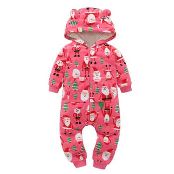 

Baby Rompers Fall Winter Warm Infant Rompers Polar Fleece Overall Baby Boy Gril Halloween Xmas Costume Clothes Baby jumpsuit