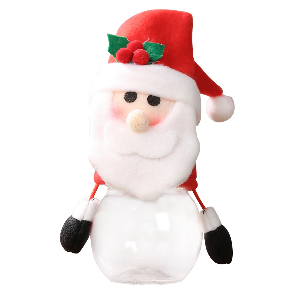 Theme Party Chocolates Child Kids Christmas Biscuit Candy Jar Decorative Colorful Exquisite Santa Storage Bottle Gift Box - Цвет: A