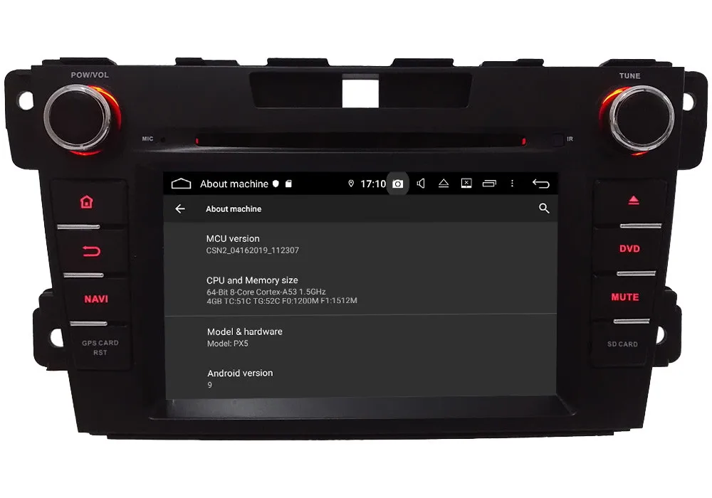 Klyde 4G wifi Android 9,0 Восьмиядерный 4 Гб ОЗУ 64 Гб ПЗУ DSP BT автомобильный DVD мультимедийный плеер Радио Стерео gps для Mazda CX-7 2007