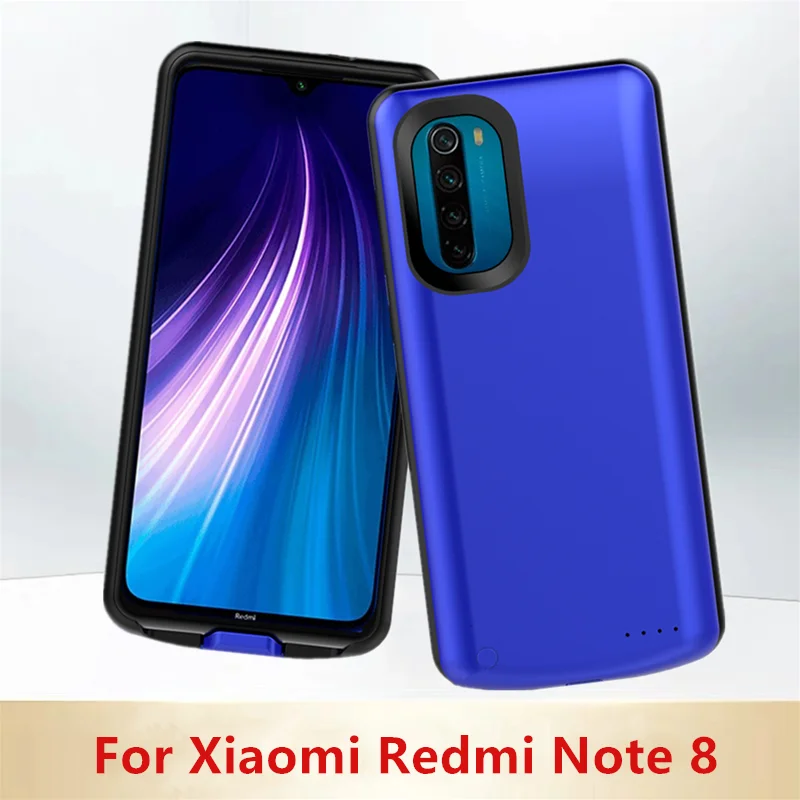 Чехол с аккумулятором для Xiaomi Redmi Note 8, чехол с зарядным устройством, 6500 мА/ч, портативный внешний аккумулятор, чехол для зарядки аккумулятора