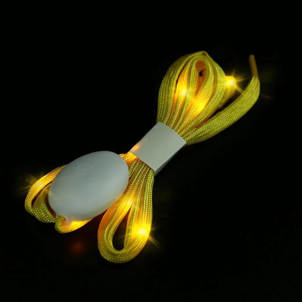 LED Luminous Lace Faux Nylon Fluorescent Shoe Lace Eight Generations Colorful Shoe Lace Customizable Flash Children Night Light