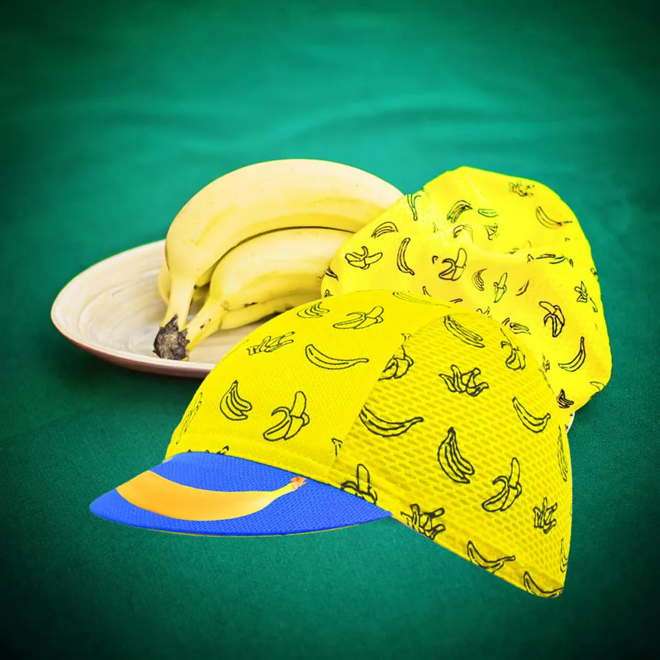 banana cycling cap