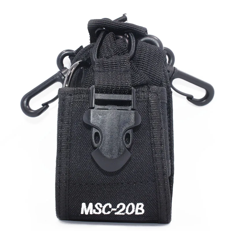 Abbree MSC-20B нейлоновый многофункциональный чехол-кобура для Baofeng TYT Wouxun Kenwood Motorola Icom Walkie Talkie - Цвет: black color