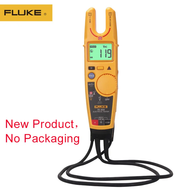 

Fluke T6-600 Clamp Meter Continuity Current Electrical Tester Non-contact Voltage High Precision Open Clamp Meter Handhold