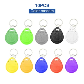 

Access Control Proximity RFID Code System Multifunction Entry Fingerprint Home Security With 10 Keyfob For Door Lock Swipe Card