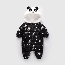 LOOZYKIT зимний комбинезон на утином пуху для новорожденных девочек и мальчиков; зимние детские комбинезоны; боди; одежда для детей; комбинезон для младенцев; зимняя одежда