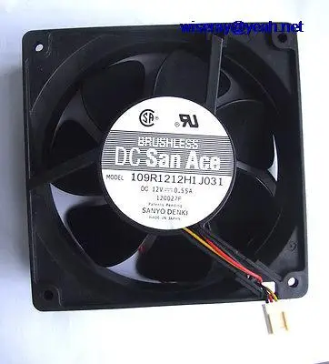 DHL/EMS 10 шт. вентилятор DC 12 В 0.55A 120*120*38 мм шарикоподшипники для DC DENKI охлаждения Fans-A8