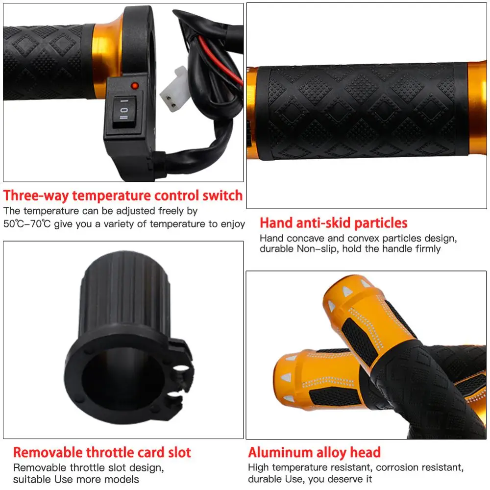 Мотоцикл электрический горячий нагрев ручки руль водонепроницаемый проф пылезащитный подогреватель manillar motocicleta горячая распродажа 3 цвета
