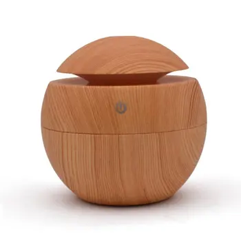 

Electric Humidifier Essential Aroma Oil Diffuser Ultrasonic Wood Grain Air Humidifier USB Mini Mist Maker LED Light For Home