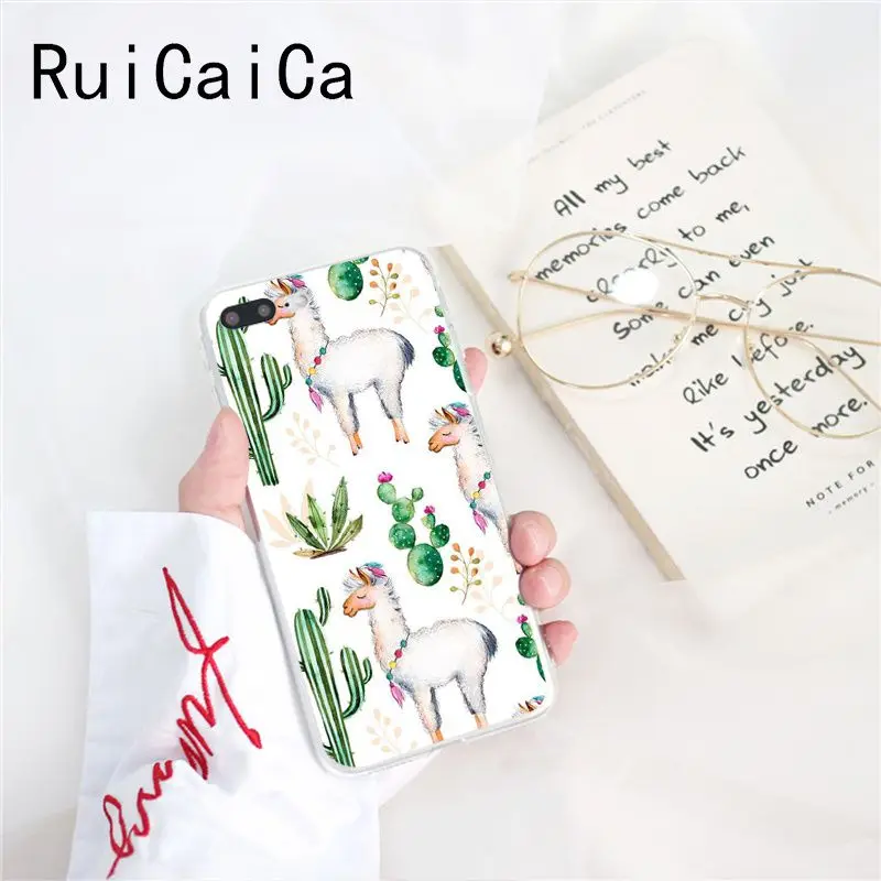 Чехол для телефона Ruicaica Lama Llama Alpacas с рисунком животных, чехол для iphone 8 7 6 6S Plus X XS MAX 5 5S SE XR 10 - Цвет: A7