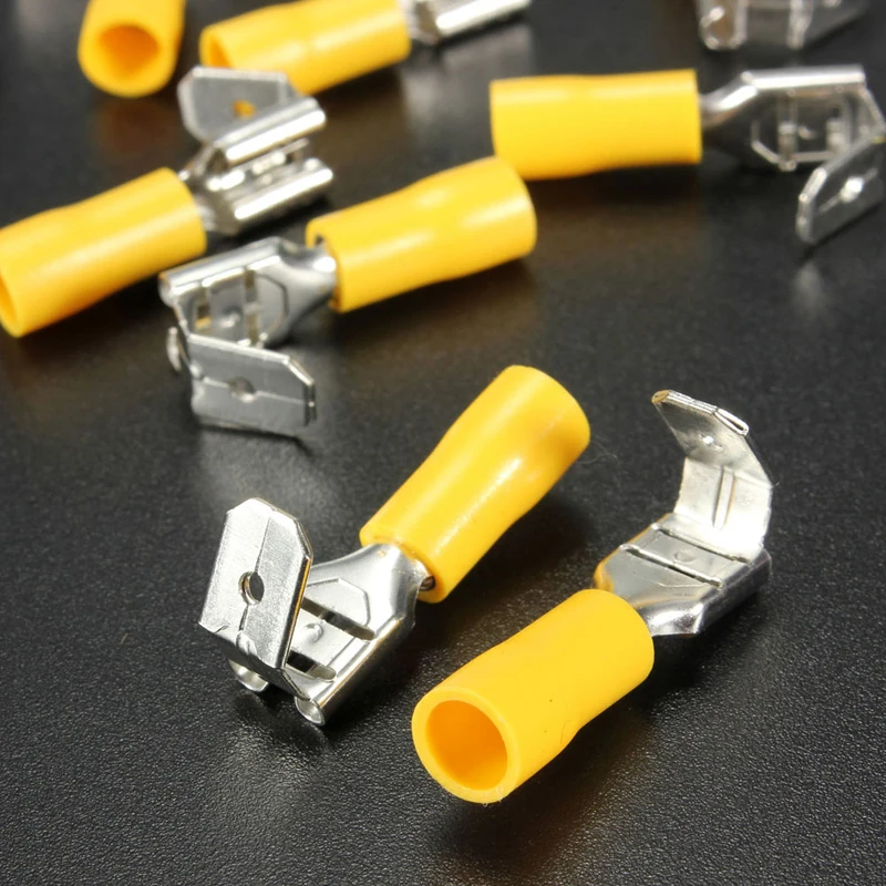 Изолированные обжимные клеммы Spade 10-22AWG 100Pcs-3Z