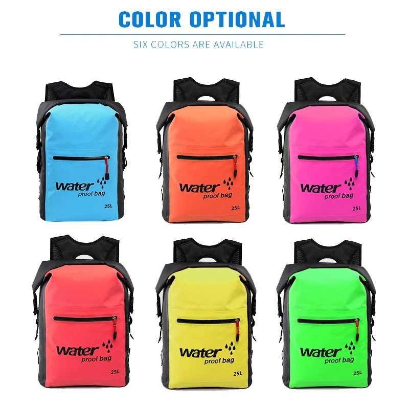  25L Outdoor Waterproof Swimming Bag Backpack Bucket Dry Sack Storage Bag Rafting Sports Kayaking Ca - 32903329755