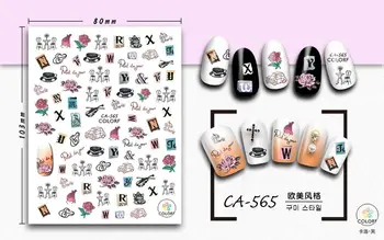 

New Arrival CA541560 popular nail decoration pet design c nail art sticker nail decoration nail art china fashion nail brush
