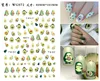 Newest Cute Cactus Avocado Design 3D Self Adhesive Decal Slider DIY Decoration Tool Nail Sticker  WG071 070 3